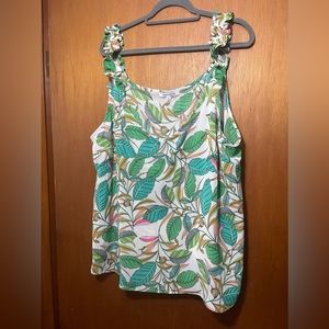 Leaf Design Tank Top